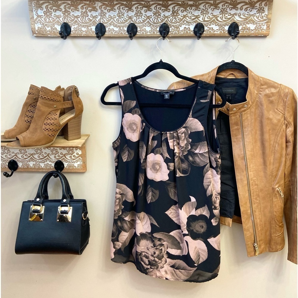 Midnight boho sleeveless top M